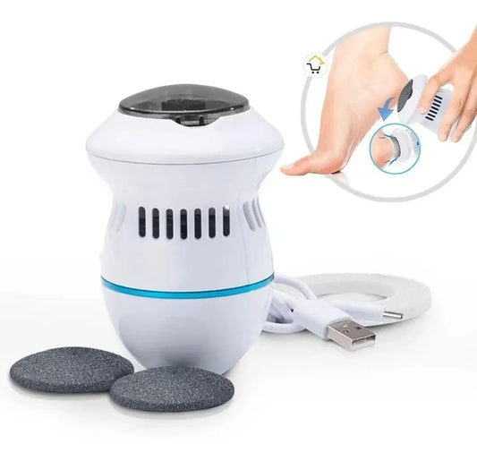 Removedor eléctrico de durezas para pies con accesorios y cable USB